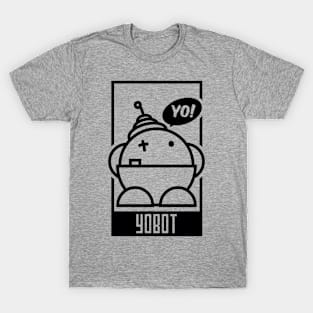 Yobot! Frame - Black Ink T-Shirt